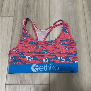 Ethika Pink and Blue Sports Bra